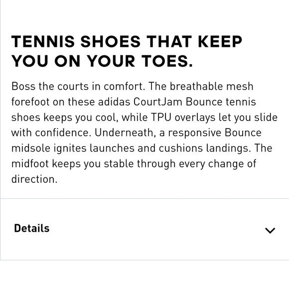 Adidas Courtjam Bounce Tennis Sneakers - Picture 2 of 8